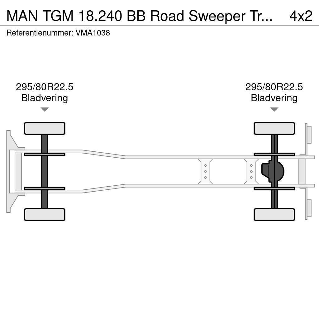 MAN TGM 18.240 BB Road Sweeper Truck (3 units) Lakaisuautot