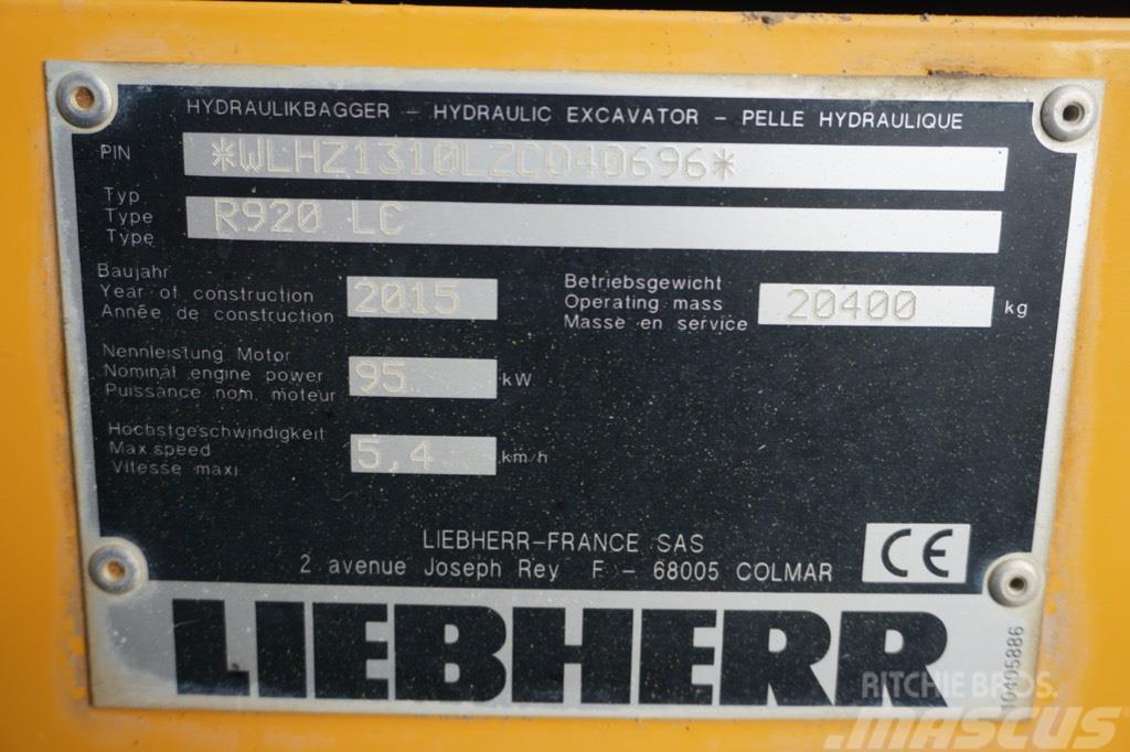 Liebherr R 920 LC Telakaivukoneet