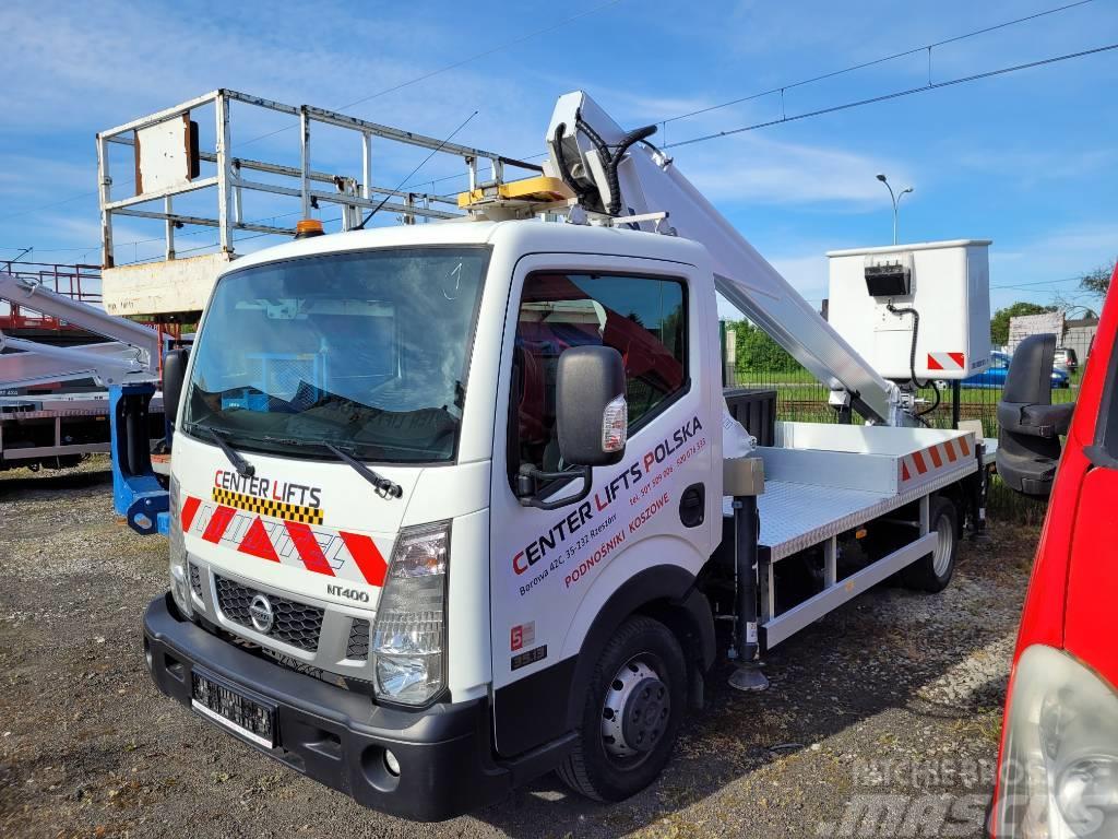 Multitel 160ALU DS -16m Nissan NT400 bucket truck boom lift Nostolava-autot