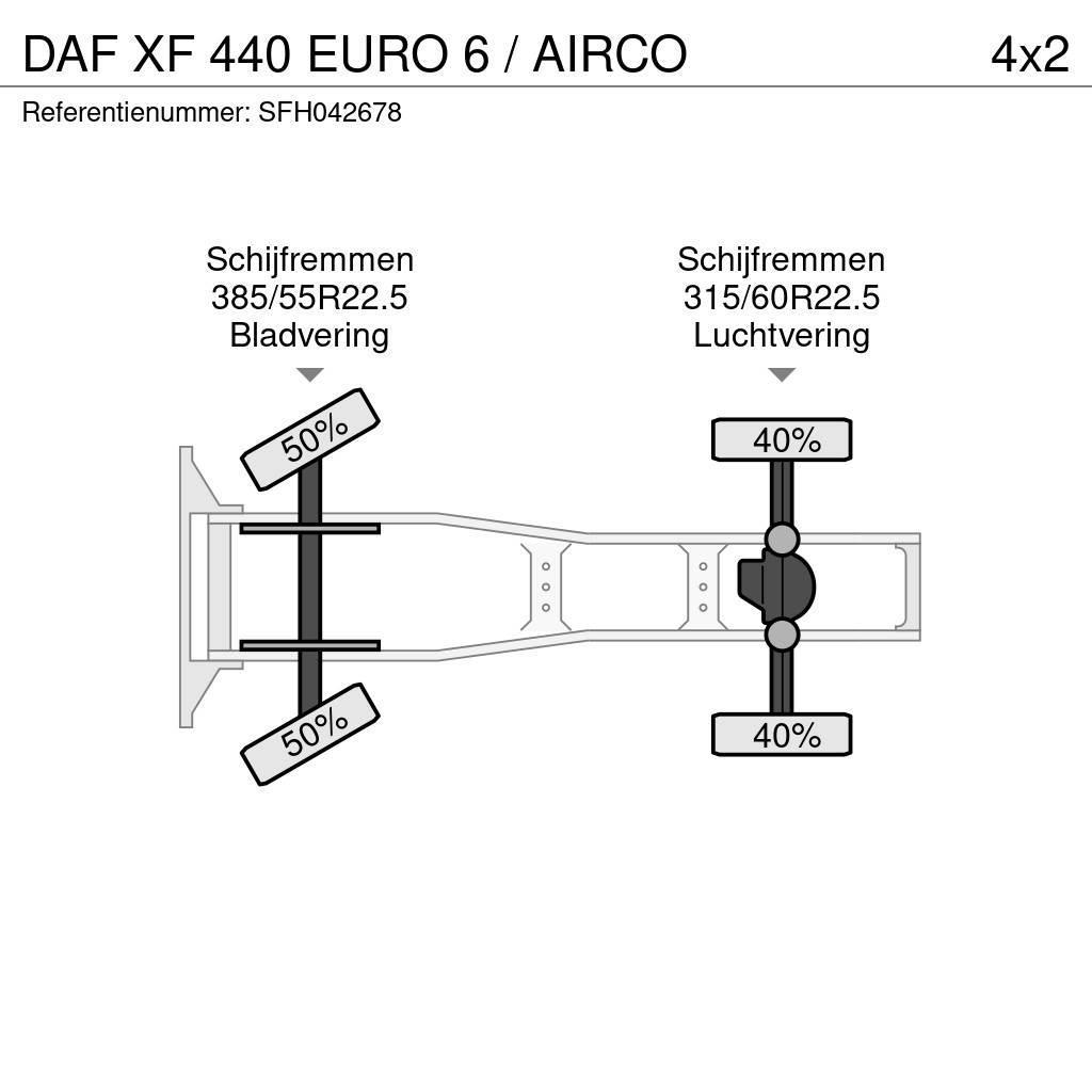 DAF XF 440 EURO 6 / AIRCO Vetopöytäautot