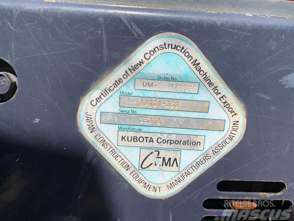Kubota KX 121-3 SS Mini excavators < 7t (Mini diggers)