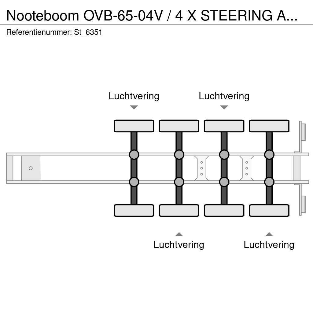 Nooteboom OVB-65-04V / 4 X STEERING AXLE / LIFT AXLE / 20.3 Muut puoliperävaunut