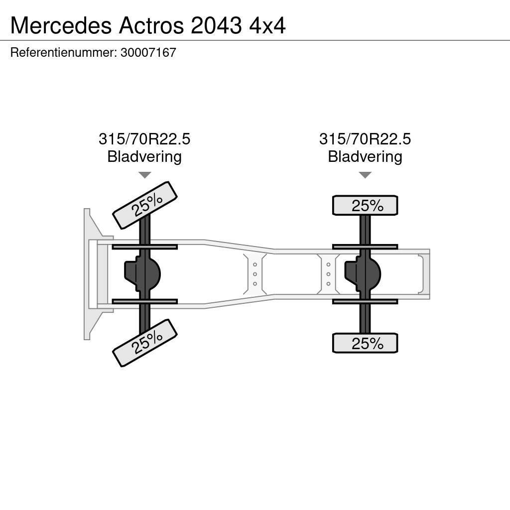 Mercedes-Benz Actros 2043 4x4 Vetopöytäautot