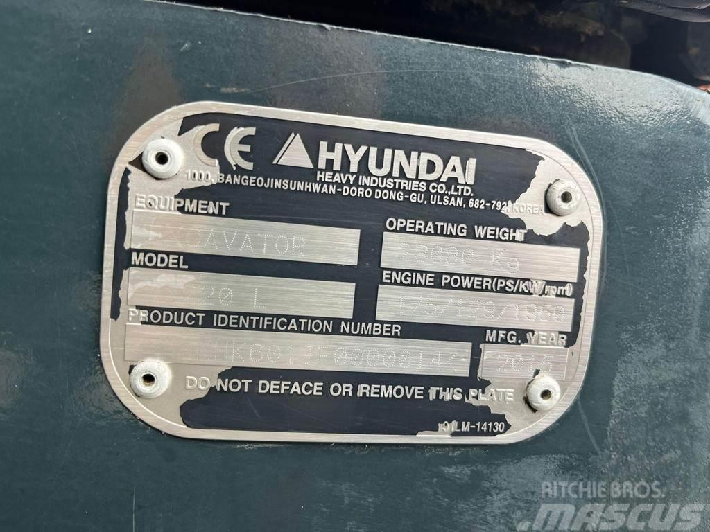 Hyundai HX 220 L ROTOTILT / AC / CENTRAL LUBRICATION / AUX Telakaivukoneet