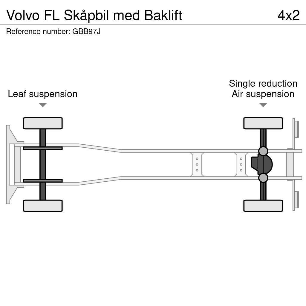 Volvo FL Skåpbil med Baklift Umpikorikuorma-autot