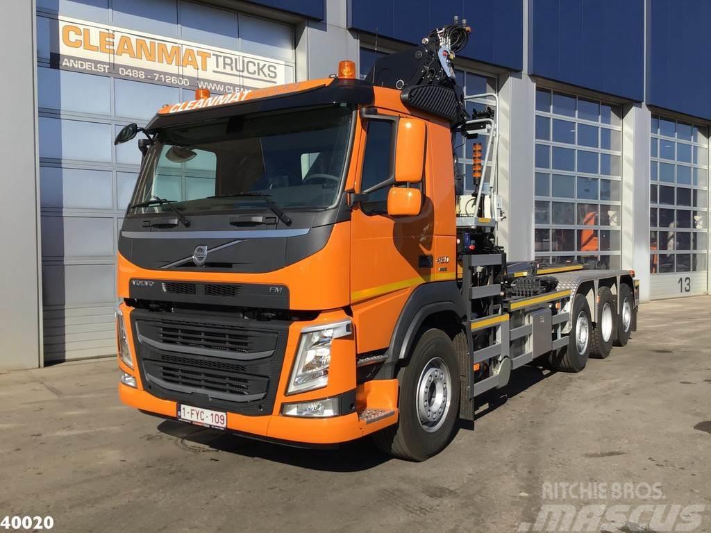 Volvo FM 420 8x2 HMF 28 ton/meter laadkraan Welvaarts we Koukkulava kuorma-autot