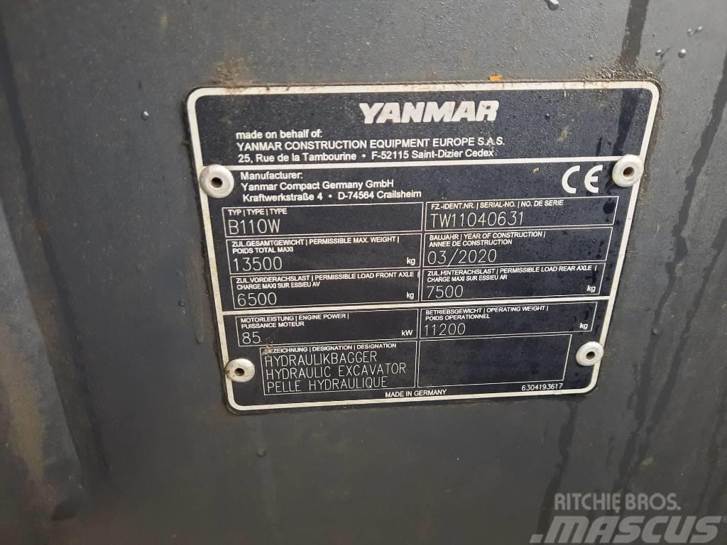 Yanmar B 110 W Pyöräkaivukoneet