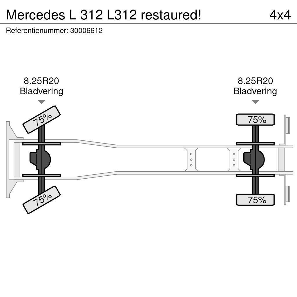 Mercedes-Benz L 312 L312 restaured! Kuorma-autoalustat