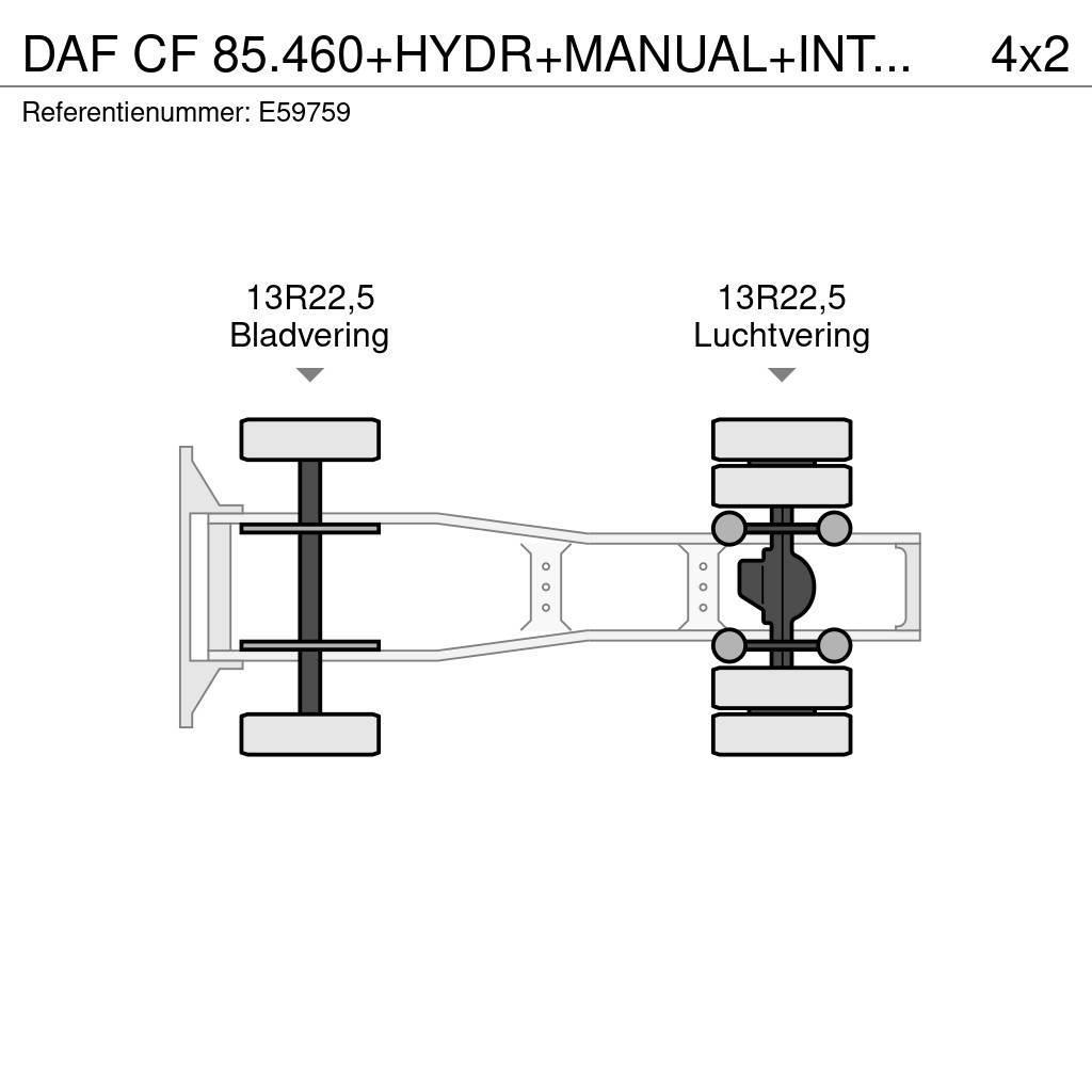 DAF CF 85.460+HYDR+MANUAL+INTARDER Vetopöytäautot