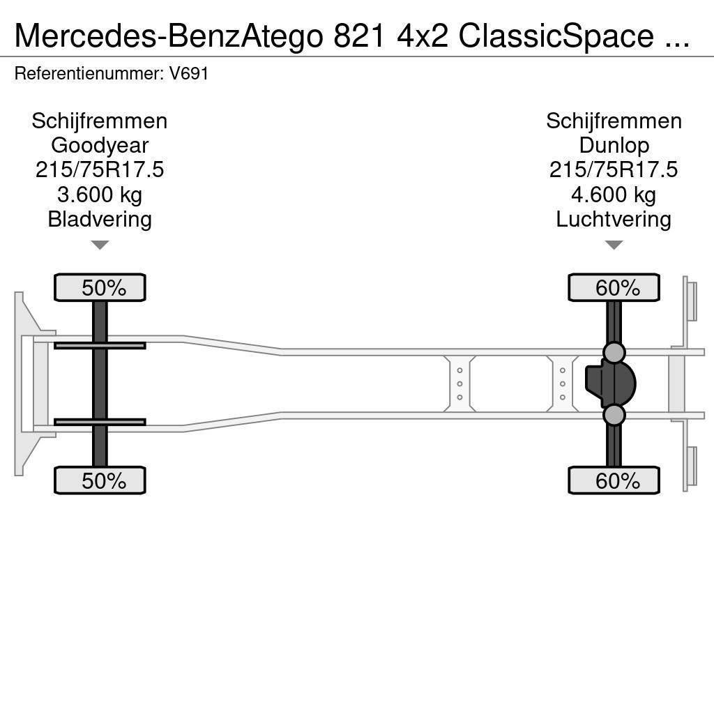 Mercedes-Benz Atego 821 4x2 ClassicSpace Euro6 - GeslotenBak 6.0 Umpikorikuorma-autot