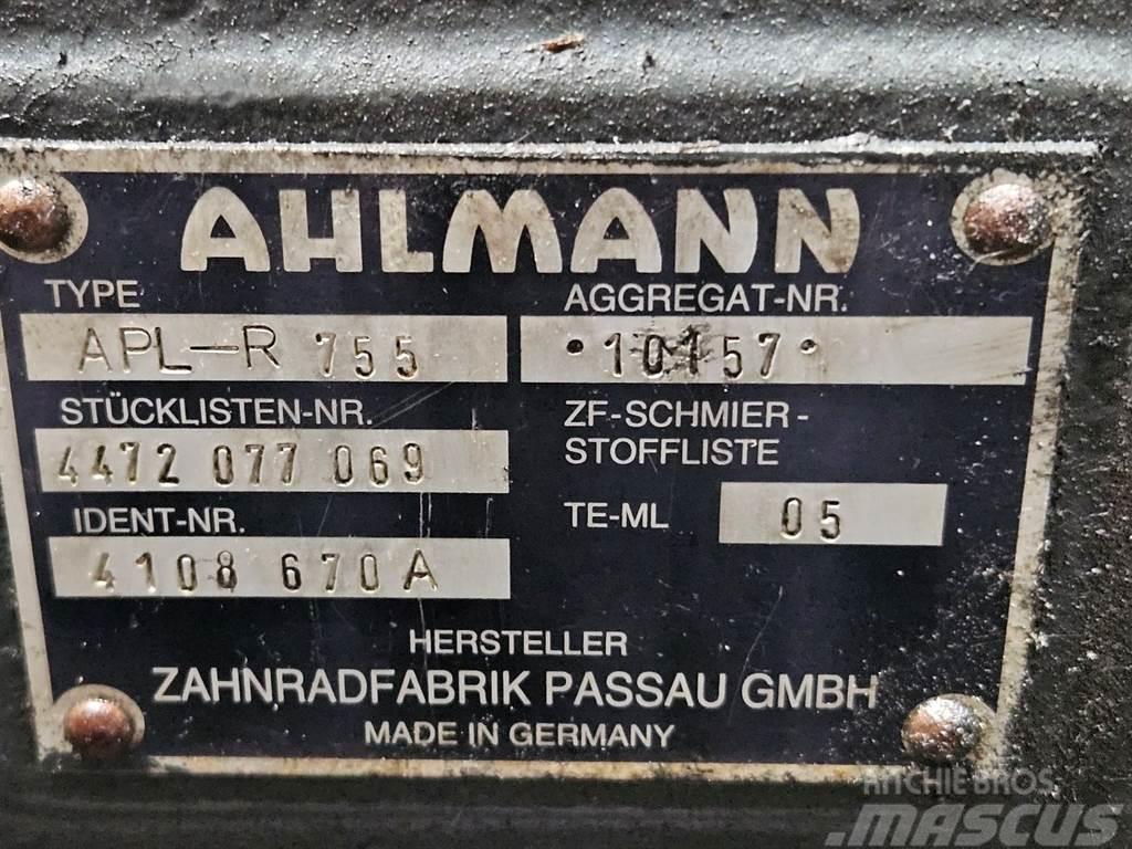 Ahlmann AZ14-4108670A-ZF APL-R755-Axle/Achse/As Akselit