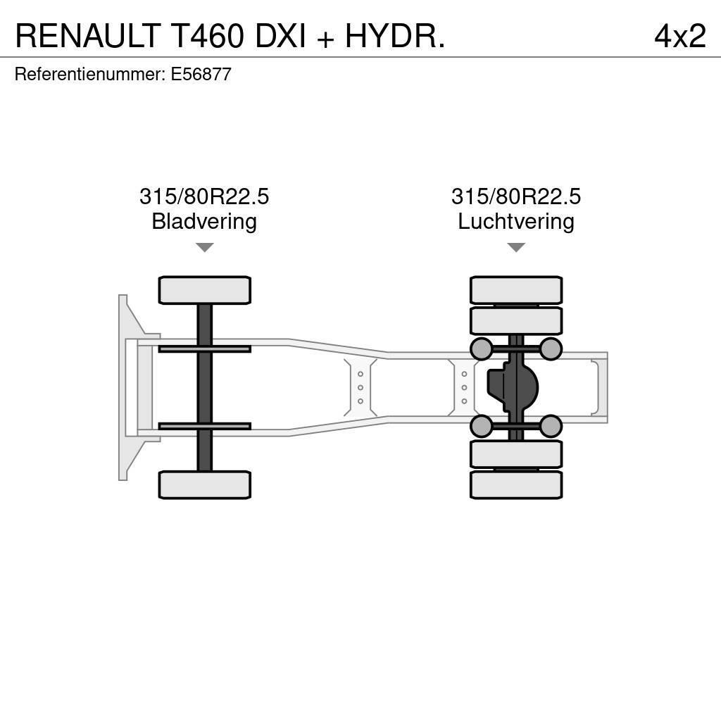 Renault T460 DXI + HYDR. Vetopöytäautot