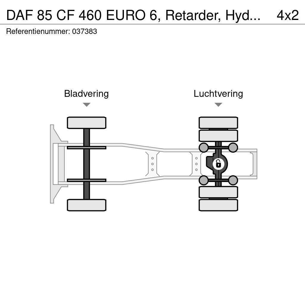 DAF 85 CF 460 EURO 6, Retarder, Hydraulic Vetopöytäautot