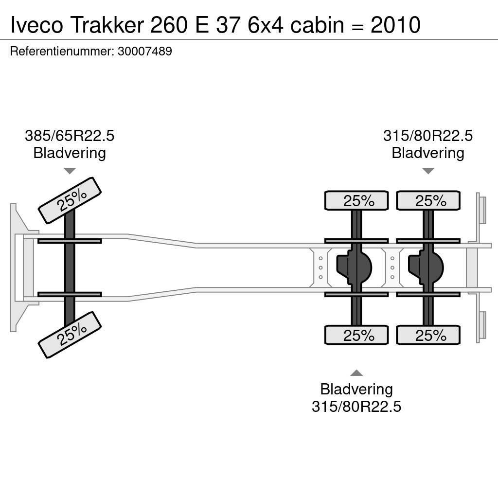 Iveco Trakker 260 E 37 6x4 cabin = 2010 Lava-kuorma-autot