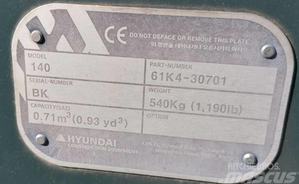 Hyundai 0.7m3_HX140 Kauhat