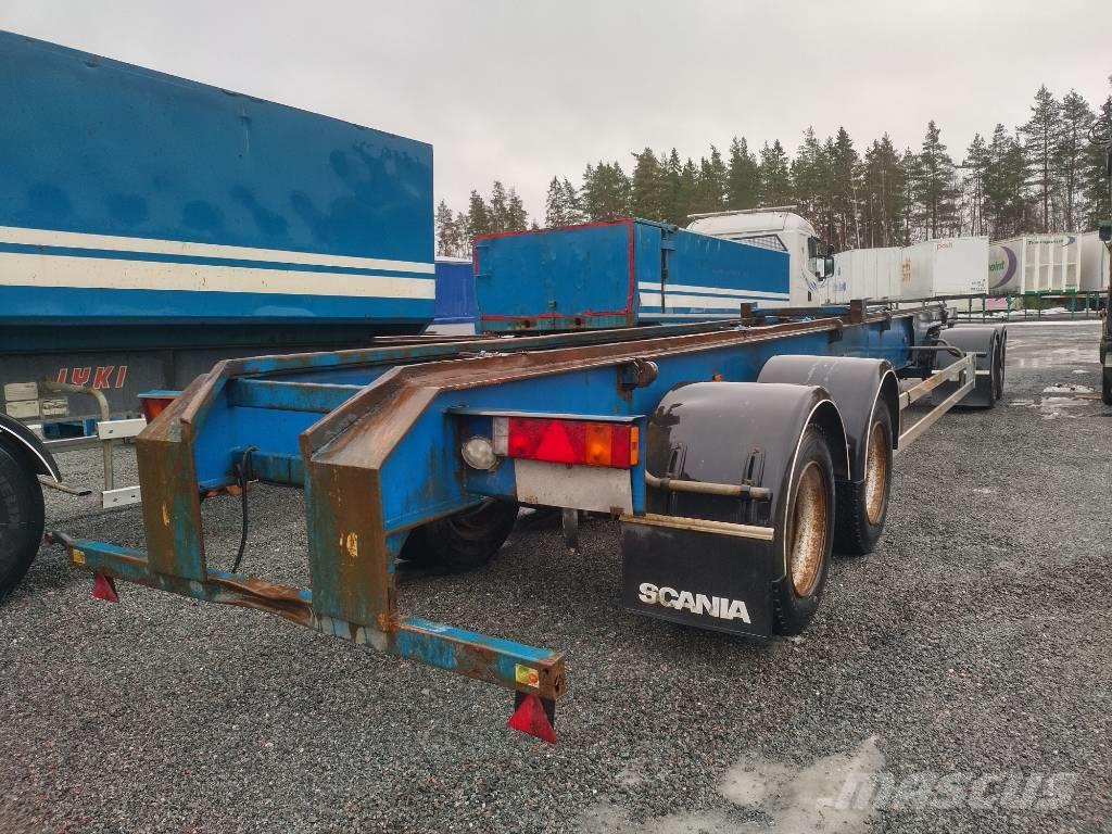 Parator 2 lavan vaihtolavakärry, rautajouset Vaihtolavaperävaunut