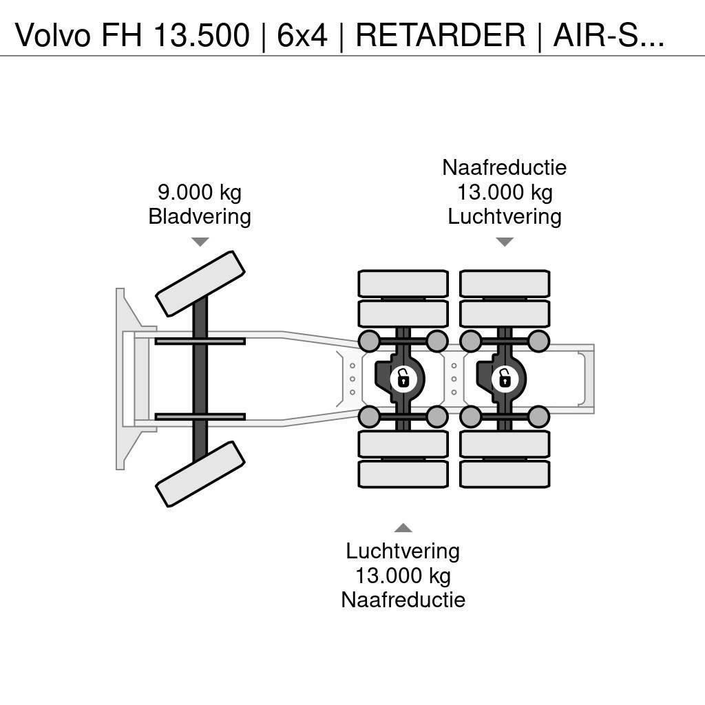 Volvo FH 13.500 | 6x4 | RETARDER | AIR-SUSPENSION | 3'5 Vetopöytäautot