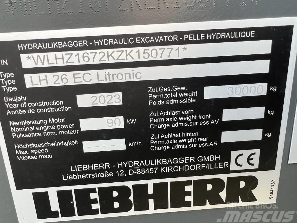 Liebherr LH26 EC Telakaivukoneet