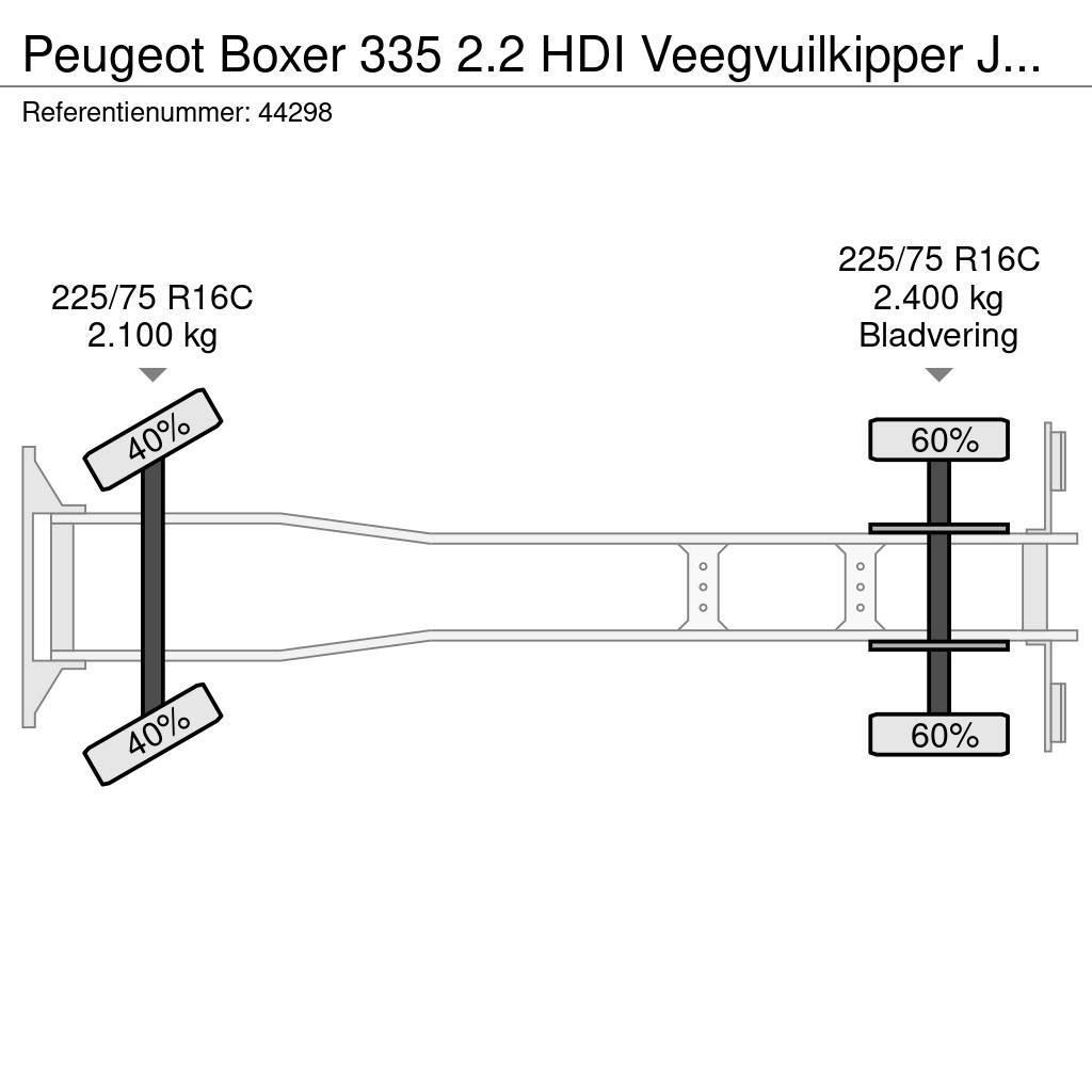 Peugeot Boxer 335 2.2 HDI Veegvuilkipper Just 156.275 km! Lava-kuorma-autot