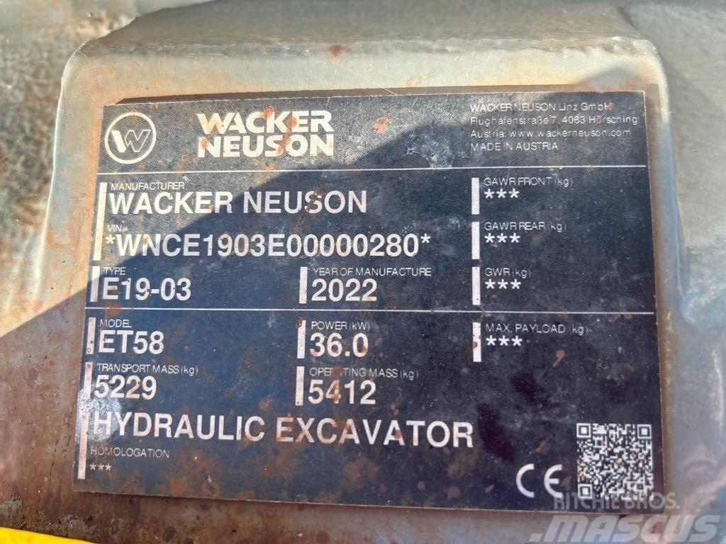 Wacker Neuson ET58 Telakaivukoneet