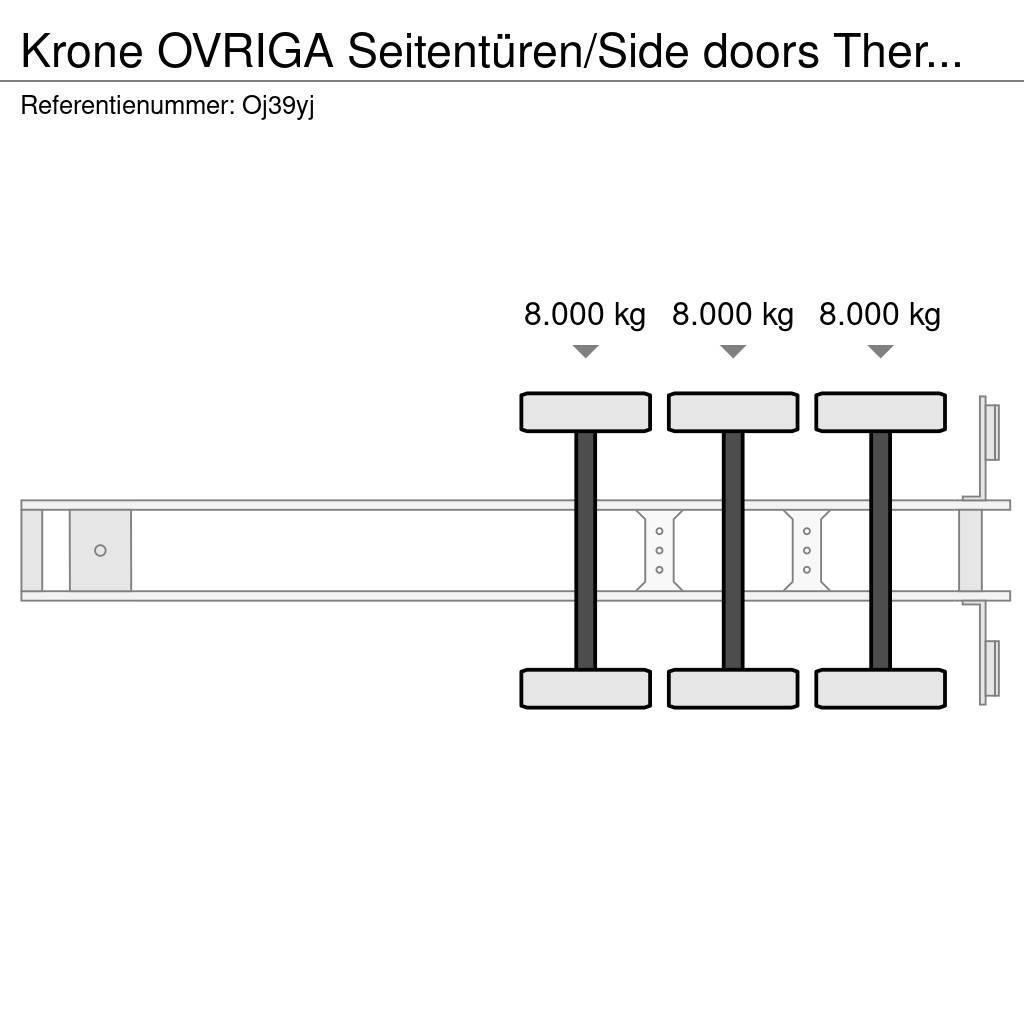 Krone OVRIGA Seitentüren/Side doors Thermo King SL400 Kylmä-/Lämpökoripuoliperävaunut