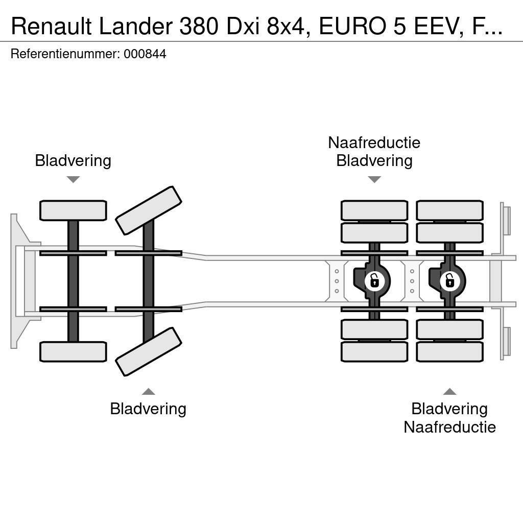 Renault Lander 380 Dxi 8x4, EURO 5 EEV, Fassi, Remote, Ste Lava-kuorma-autot