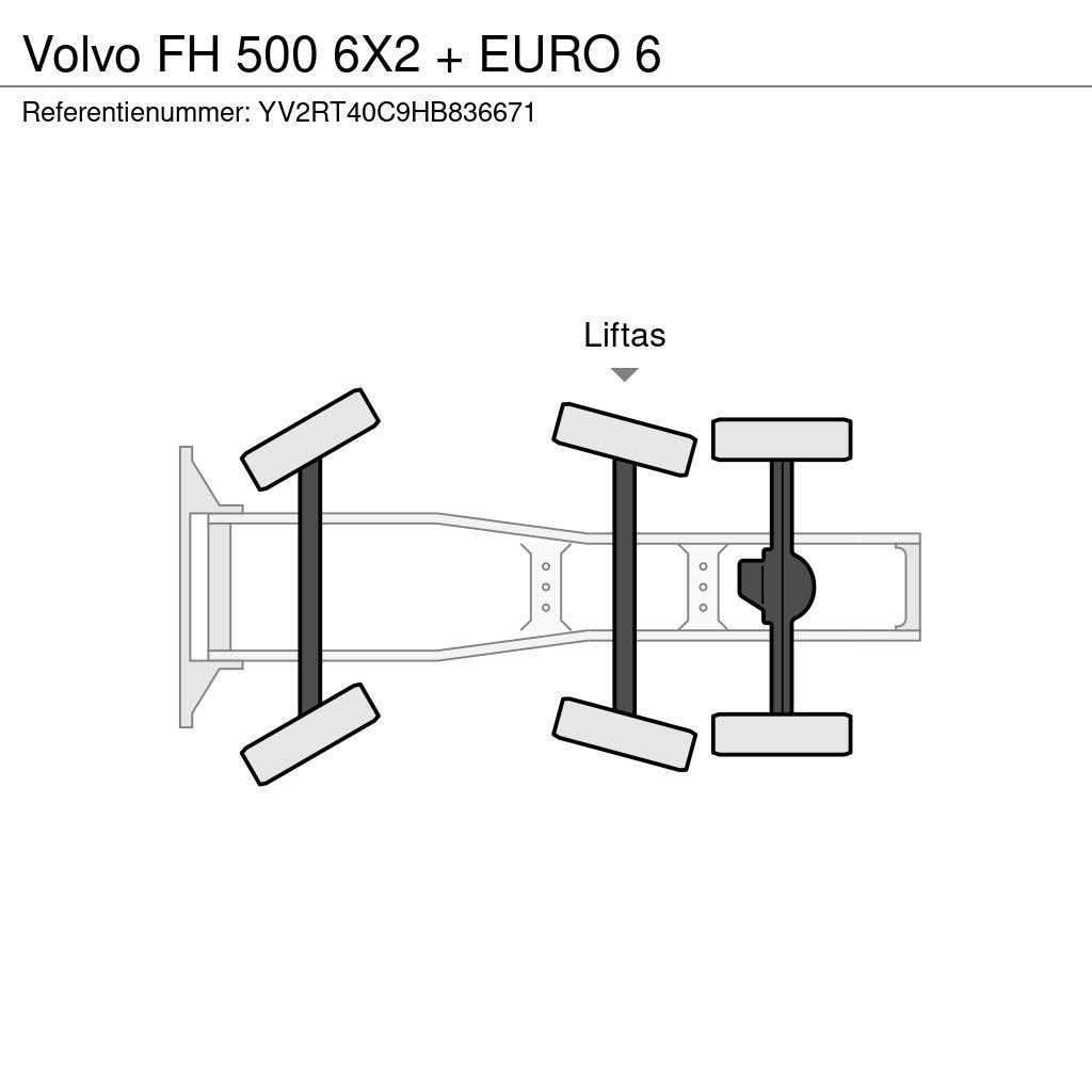 Volvo FH 500 6X2 + EURO 6 Vetopöytäautot