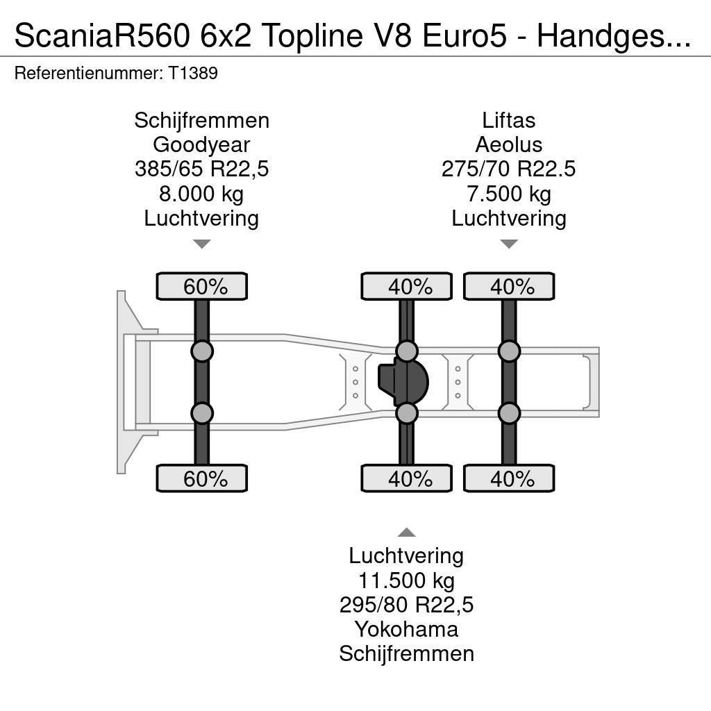 Scania R560 6x2 Topline V8 Euro5 - Handgeschakeld - Vollu Vetopöytäautot