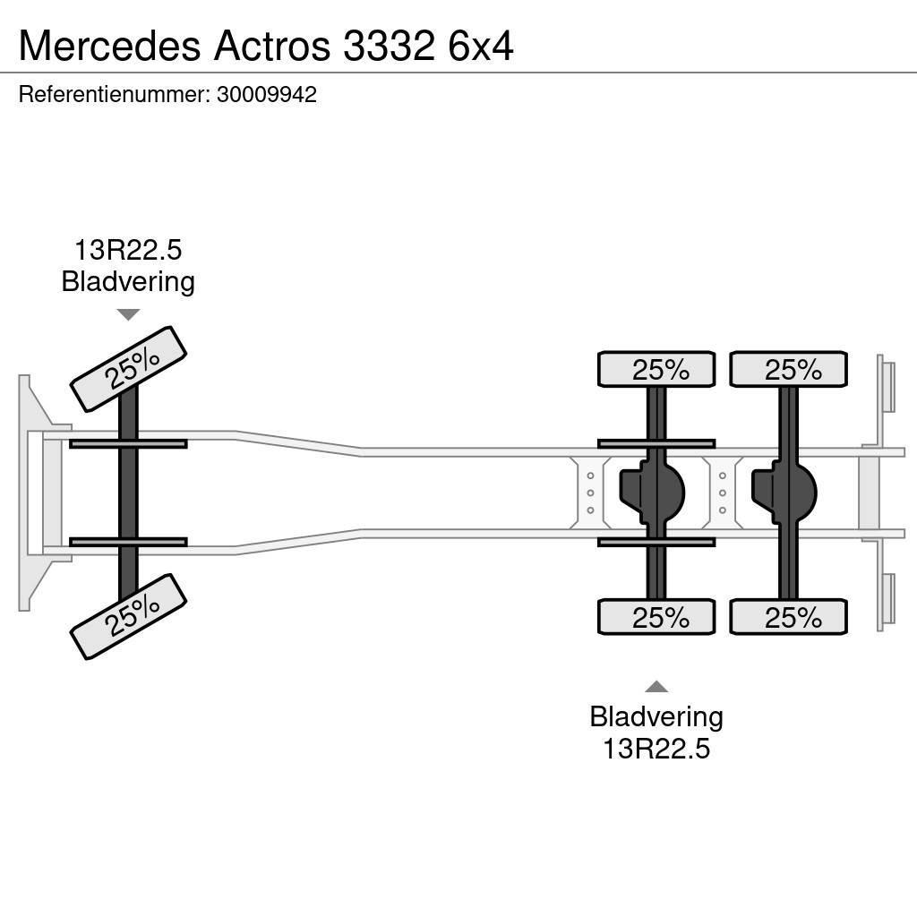 Mercedes-Benz Actros 3332 6x4 Sora- ja kippiautot