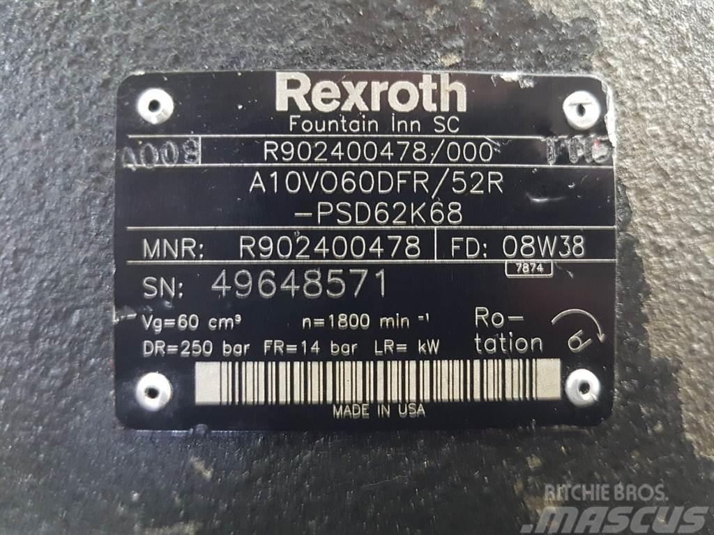 Rexroth A10VO60DFR/52R - Load sensing pump Hydrauliikka
