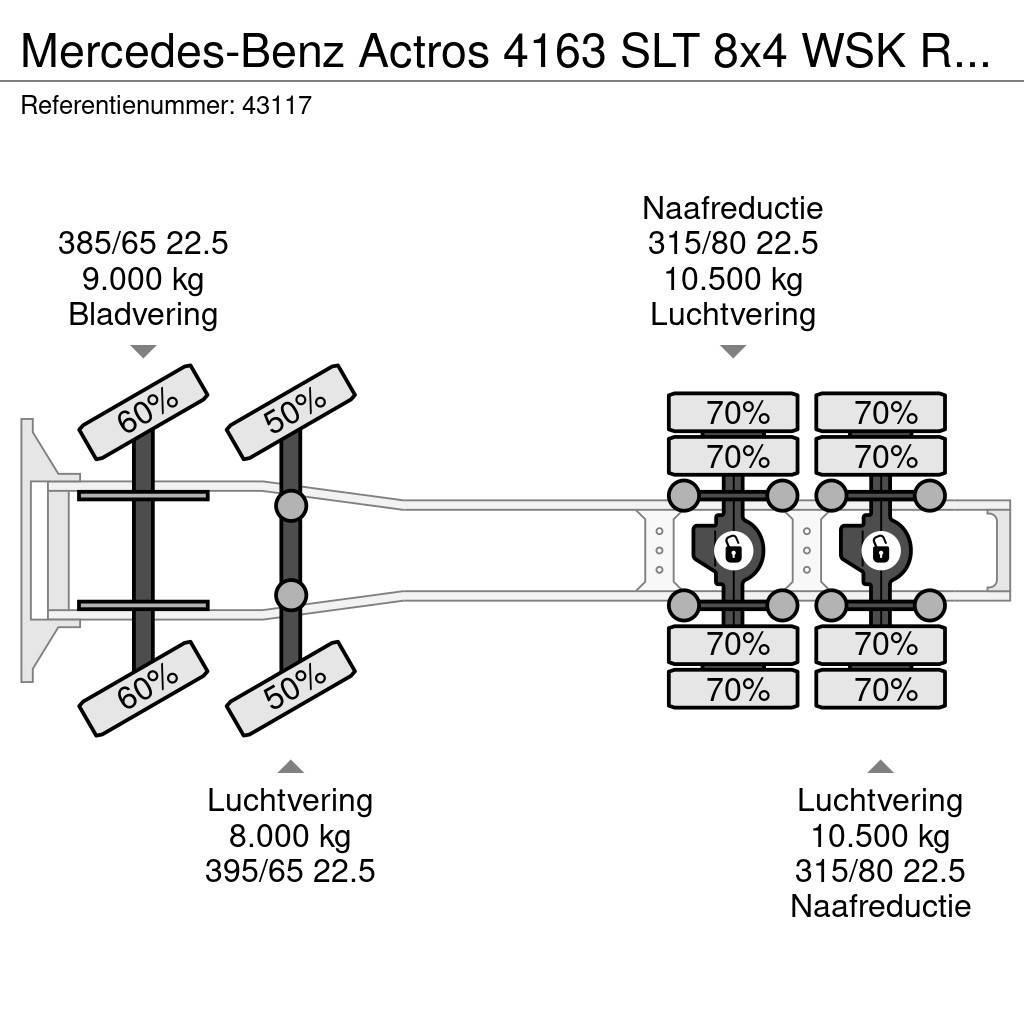 Mercedes-Benz Actros 4163 SLT 8x4 WSK Retarder 180 TON Vetopöytäautot