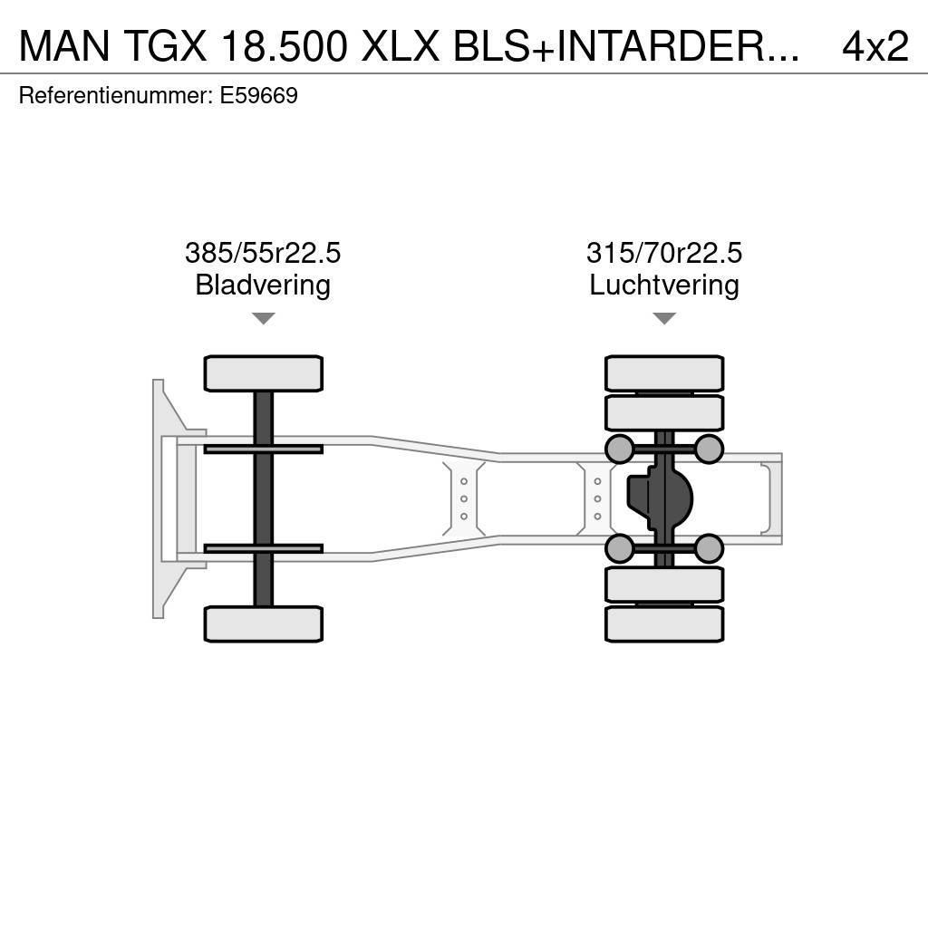 MAN TGX 18.500 XLX BLS+INTARDER-TOP! Vetopöytäautot