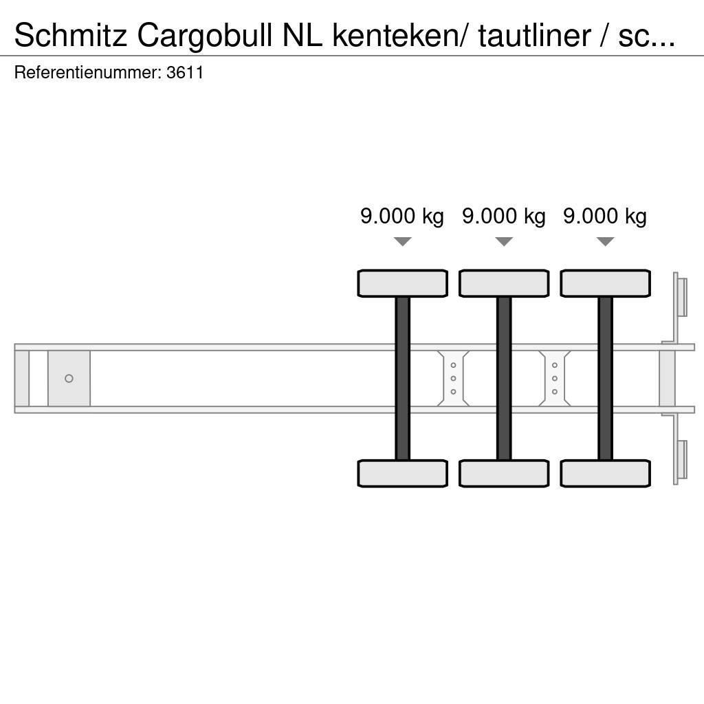 Schmitz Cargobull NL kenteken/ tautliner / schuifzeil / laadklep Pressukapellipuoliperävaunut