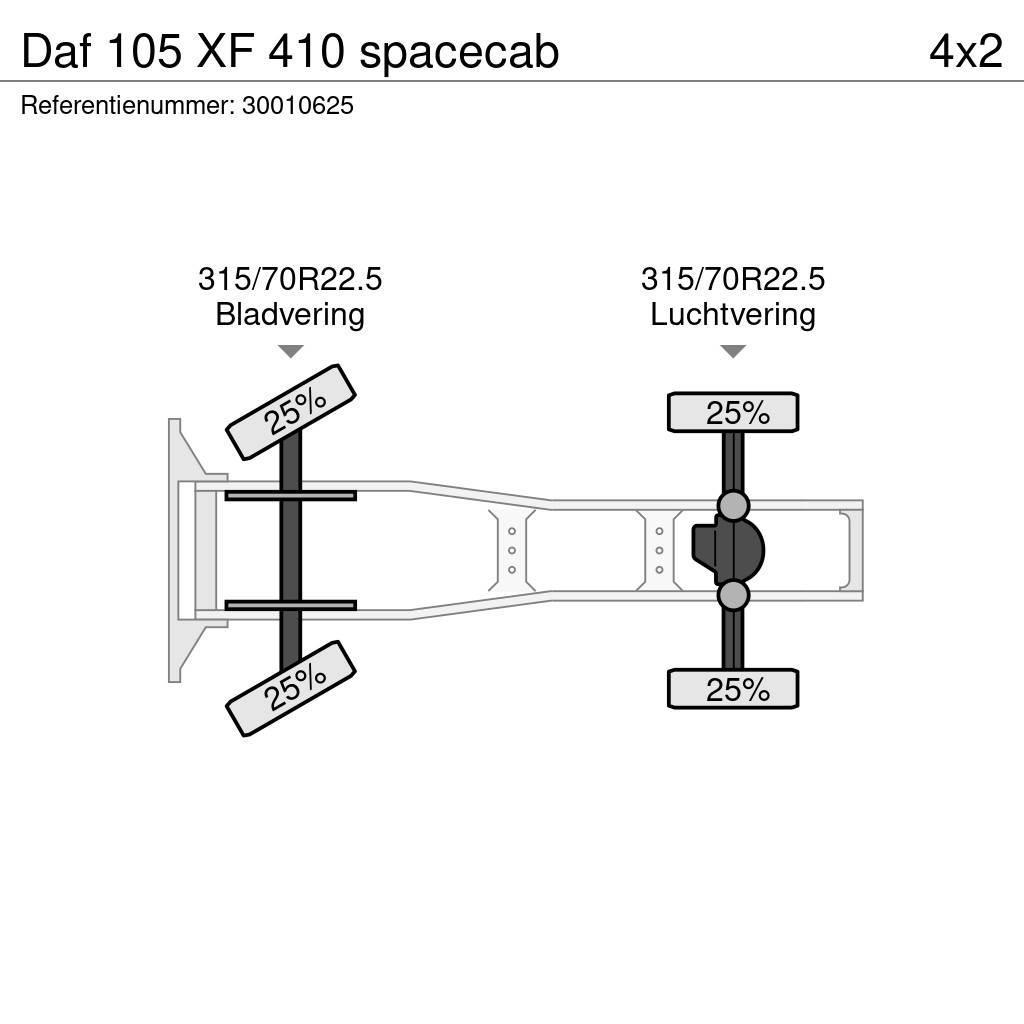 DAF 105 XF 410 spacecab Vetopöytäautot