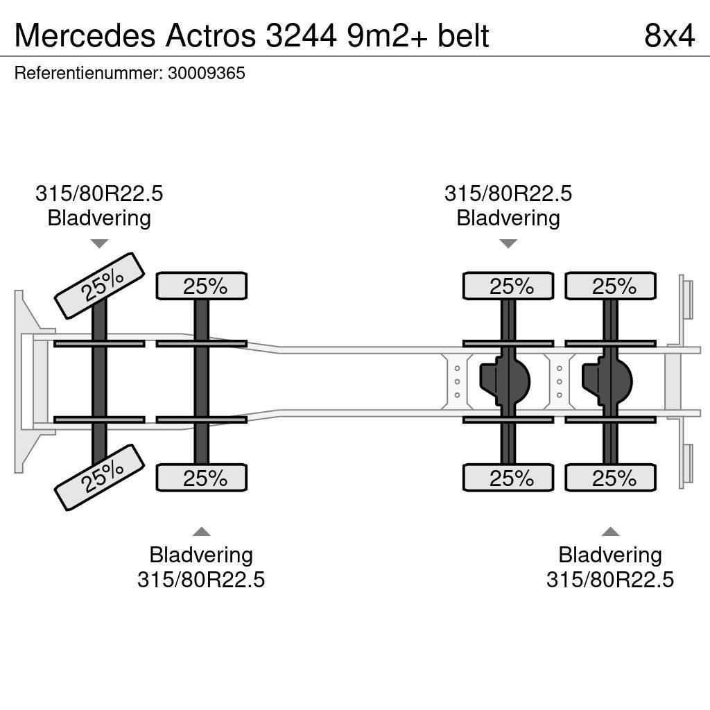Mercedes-Benz Actros 3244 9m2+ belt Betonikuorma-autot
