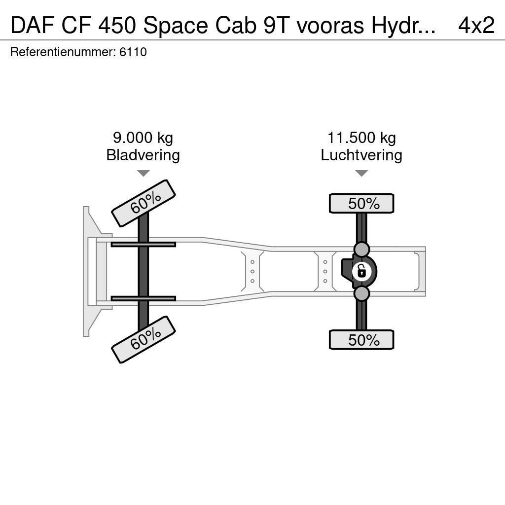 DAF CF 450 Space Cab 9T vooras Hydraulic NL Truck Vetopöytäautot