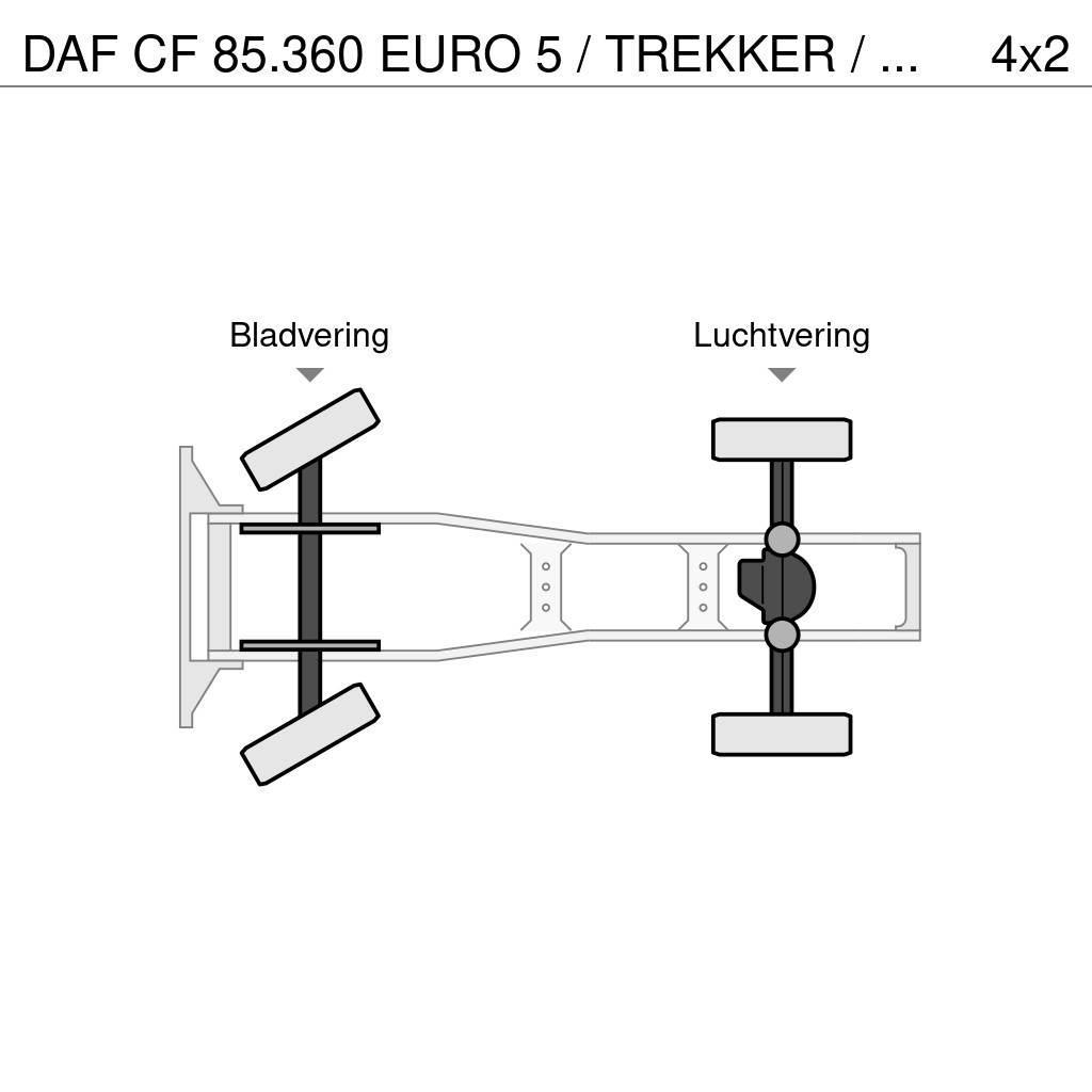 DAF CF 85.360 EURO 5 / TREKKER / BAKWAGEN COMBI / PALF Vetopöytäautot