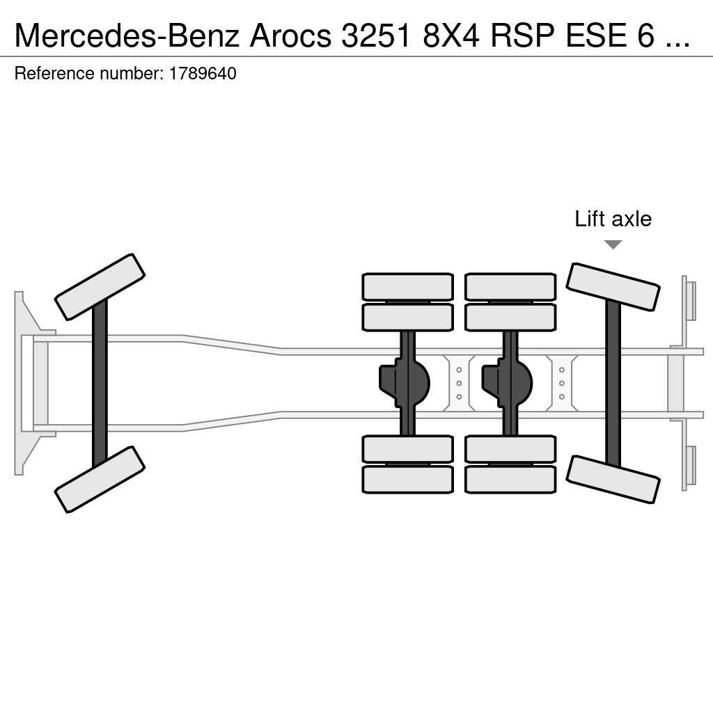 Mercedes-Benz Arocs 3251 8X4 RSP ESE 6 RD 8000 SAUGBAGGER/SUCTIO Paine-/imuautot