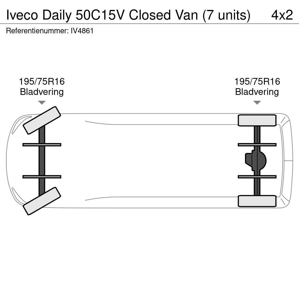 Iveco Daily 50C15V Closed Van (7 units) Jakeluautot