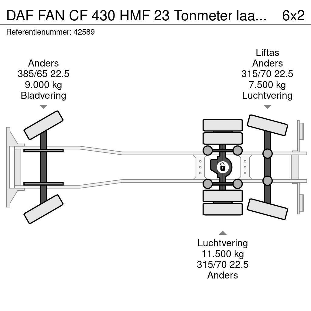 DAF FAN CF 430 HMF 23 Tonmeter laadkraan Koukkulava kuorma-autot