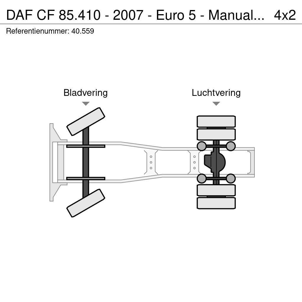 DAF CF 85.410 - 2007 - Euro 5 - Manual ZF - 40.559 Vetopöytäautot