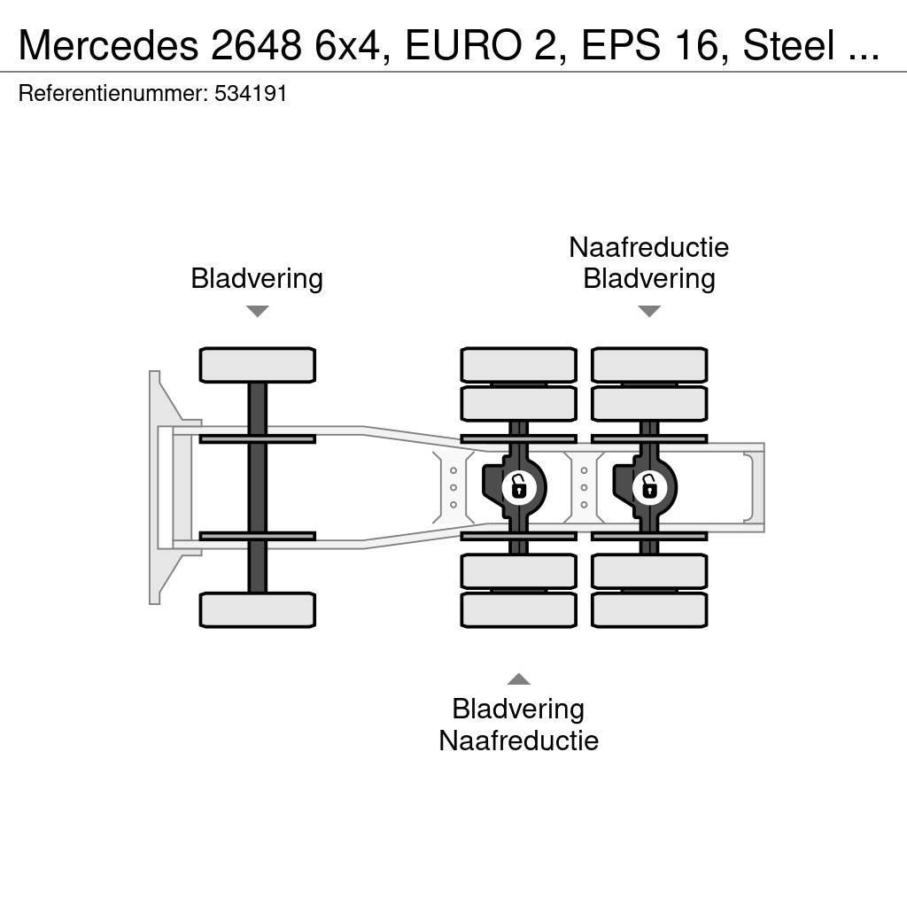 Mercedes-Benz 2648 6x4, EURO 2, EPS 16, Steel Suspension Vetopöytäautot