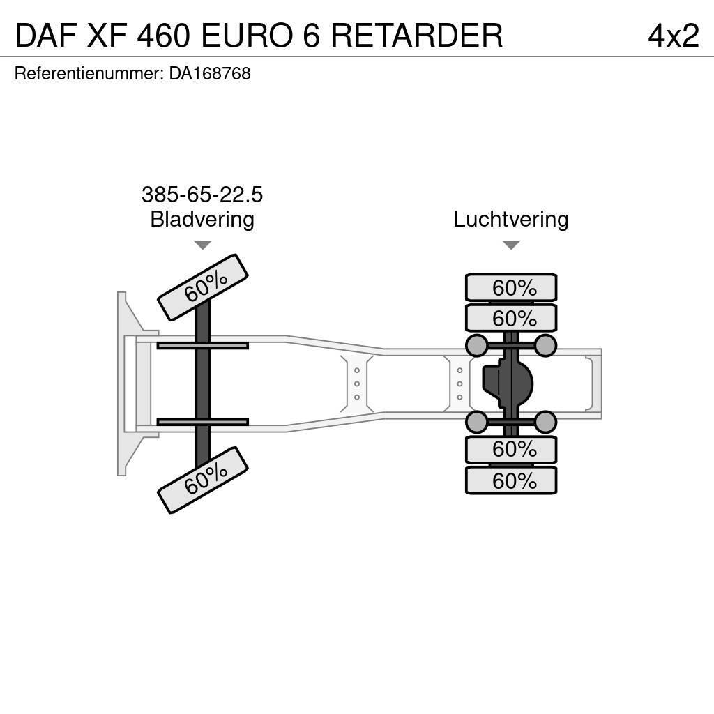 DAF XF 460 EURO 6 RETARDER Vetopöytäautot