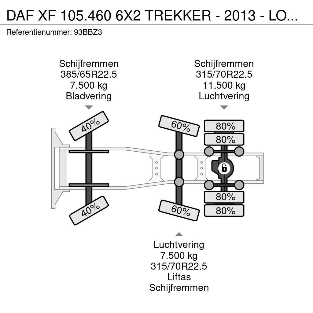DAF XF 105.460 6X2 TREKKER - 2013 - LOW MILEAGE - AUTO Vetopöytäautot