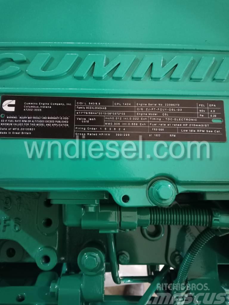 Cummins diesel engine QSL9-G3 CPL1404 Moottorit
