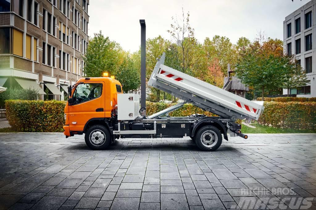 Fuso Fuso eCanter ellastbil 8,55 ton lastväxlare Koukkulava kuorma-autot