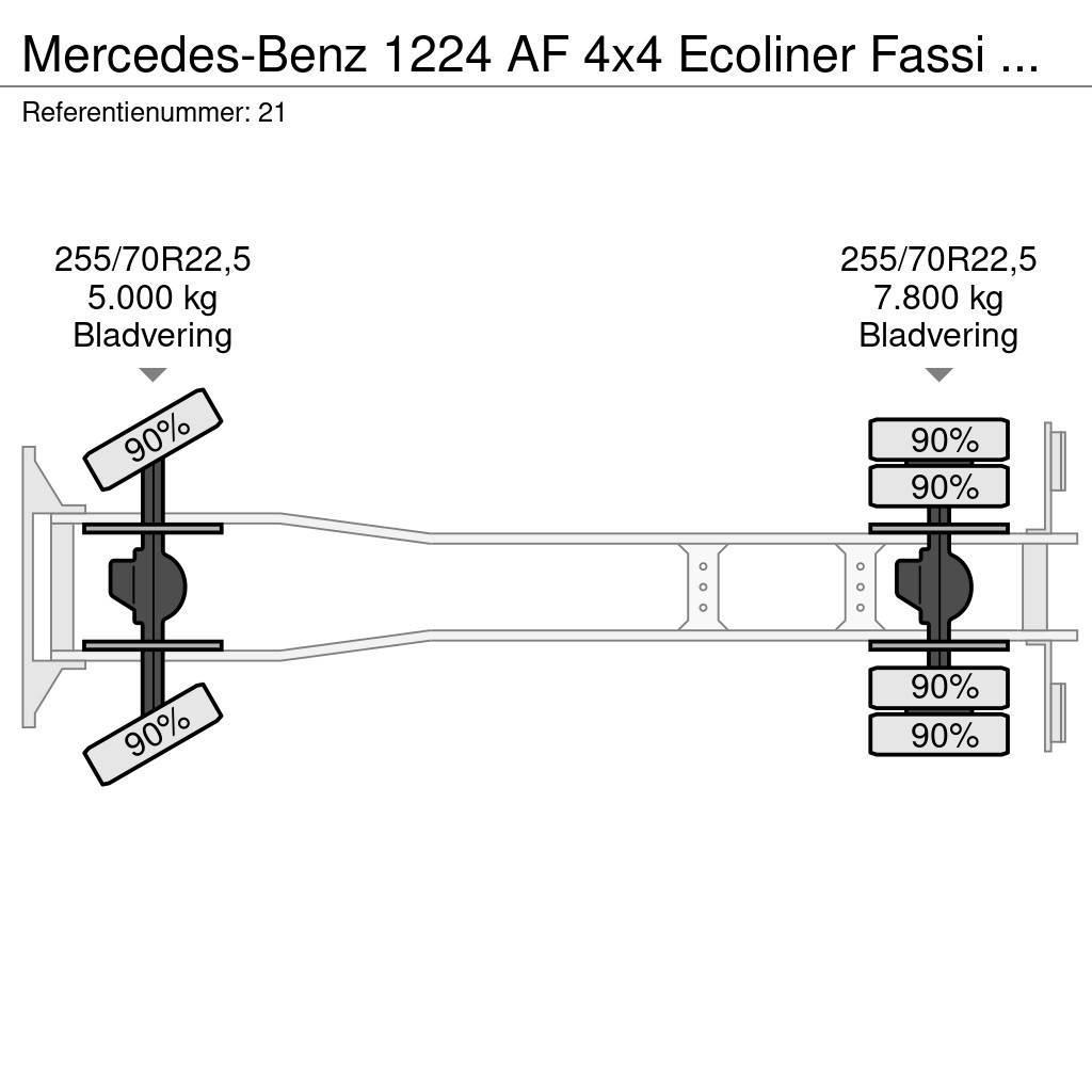 Mercedes-Benz 1224 AF 4x4 Ecoliner Fassi F85.23 Winde Beleuchtun Muut kuorma-autot