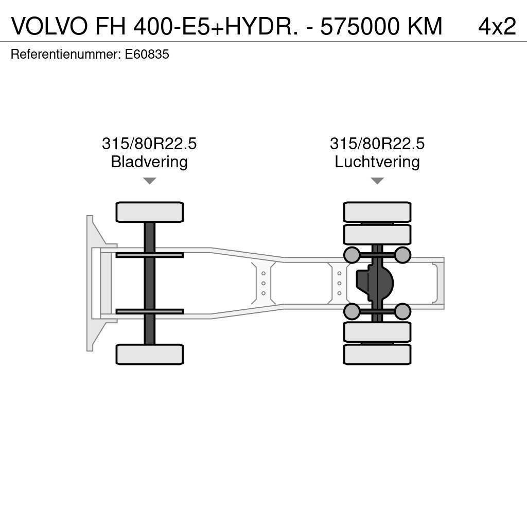Volvo FH 400-E5+HYDR. - 575000 KM Vetopöytäautot