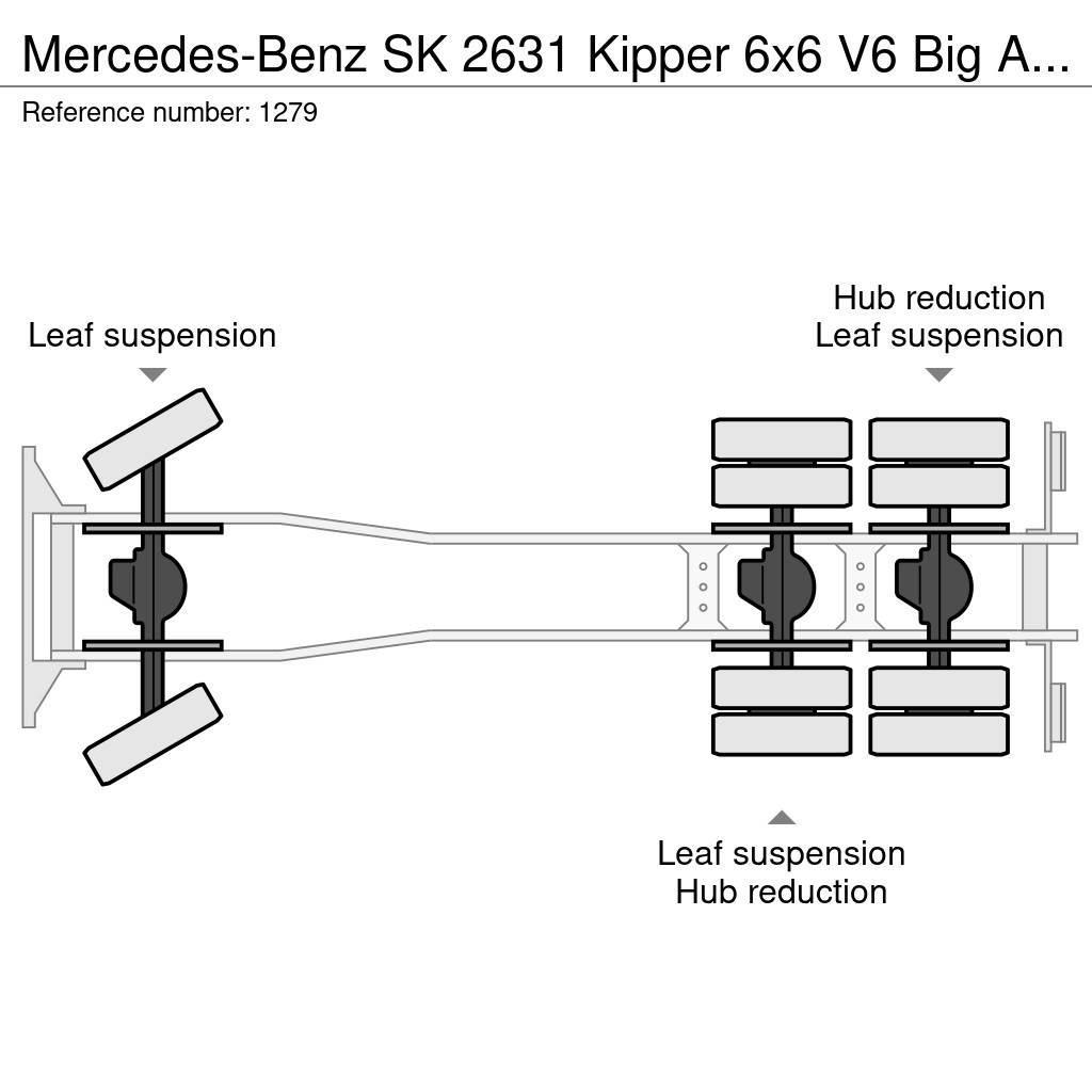 Mercedes-Benz SK 2631 Kipper 6x6 V6 Big Axle's Auxilery Top Cond Sora- ja kippiautot