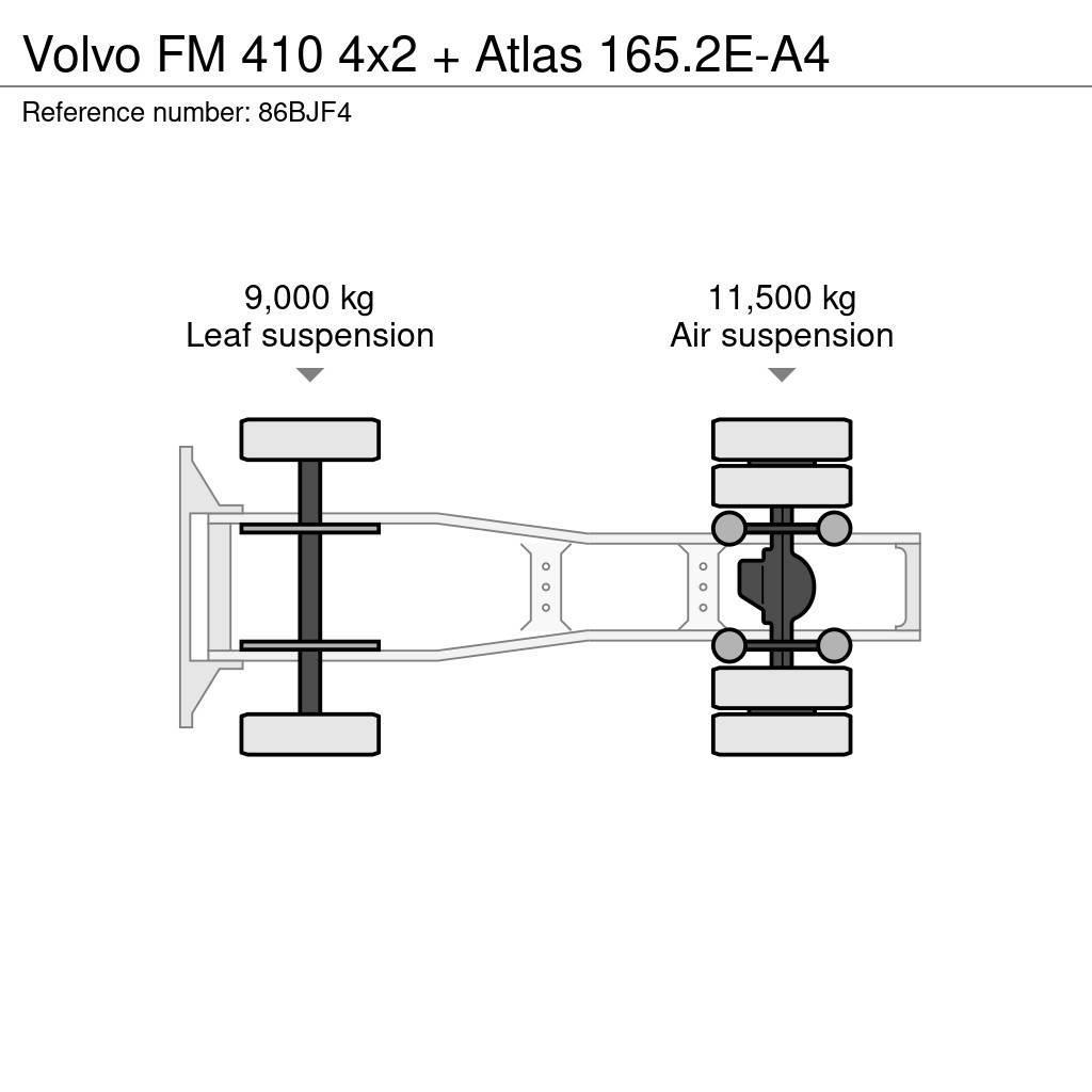 Volvo FM 410 4x2 + Atlas 165.2E-A4 Vetopöytäautot